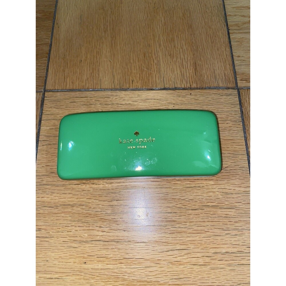 Kate Spade New York Green and Blue Hard Shell Eyeglass Case